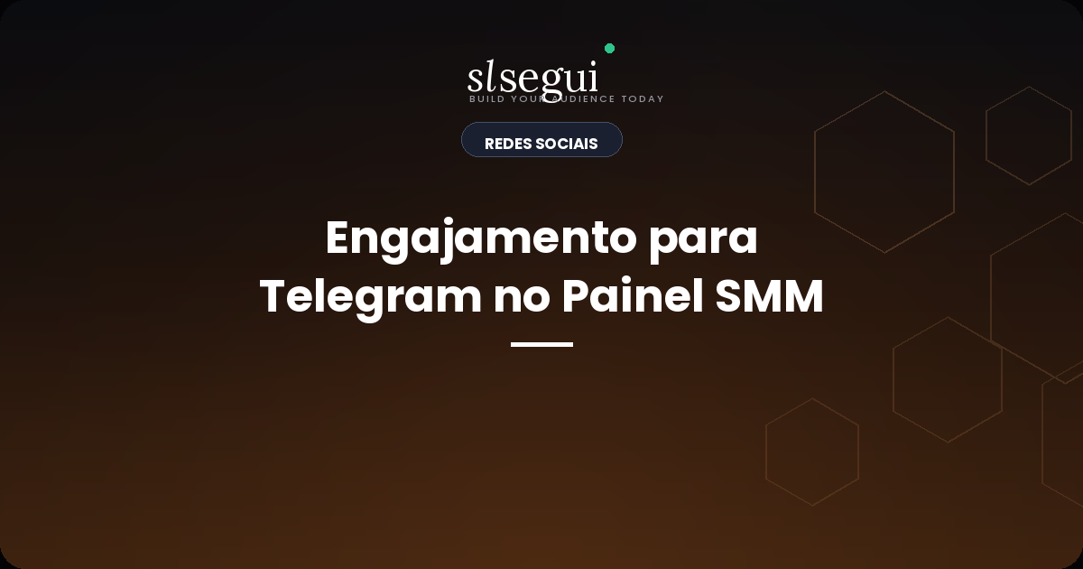 Engajamento para Telegram no Painel SMM