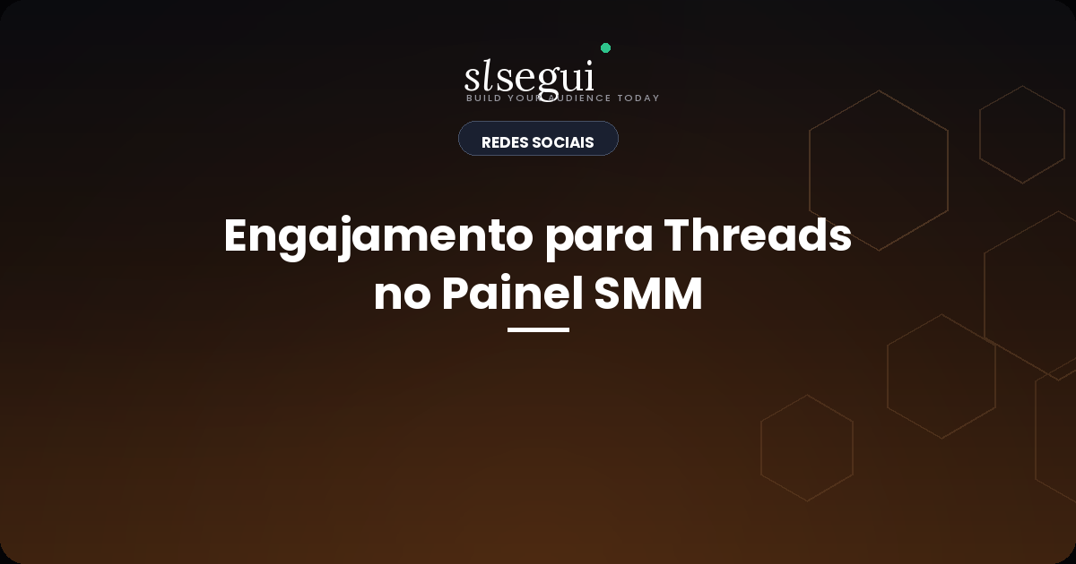 Engajamento para Threads no Painel SMM
