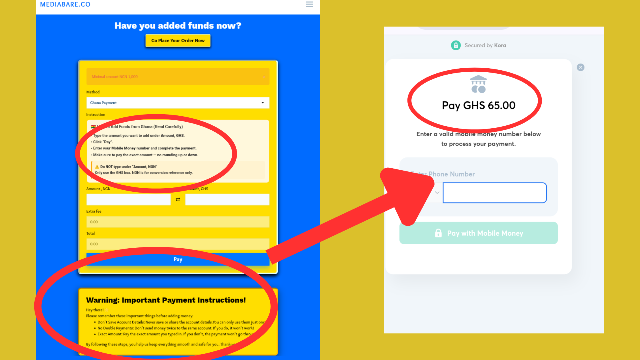 how to add funds on mediabare
