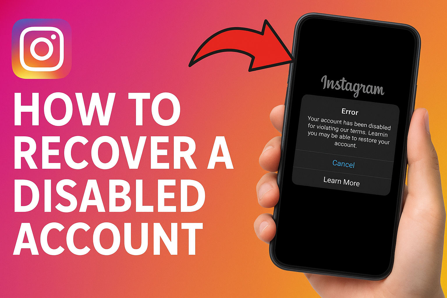 How to Recover Your Disabled Instagram Account How to recover a disabled IG account