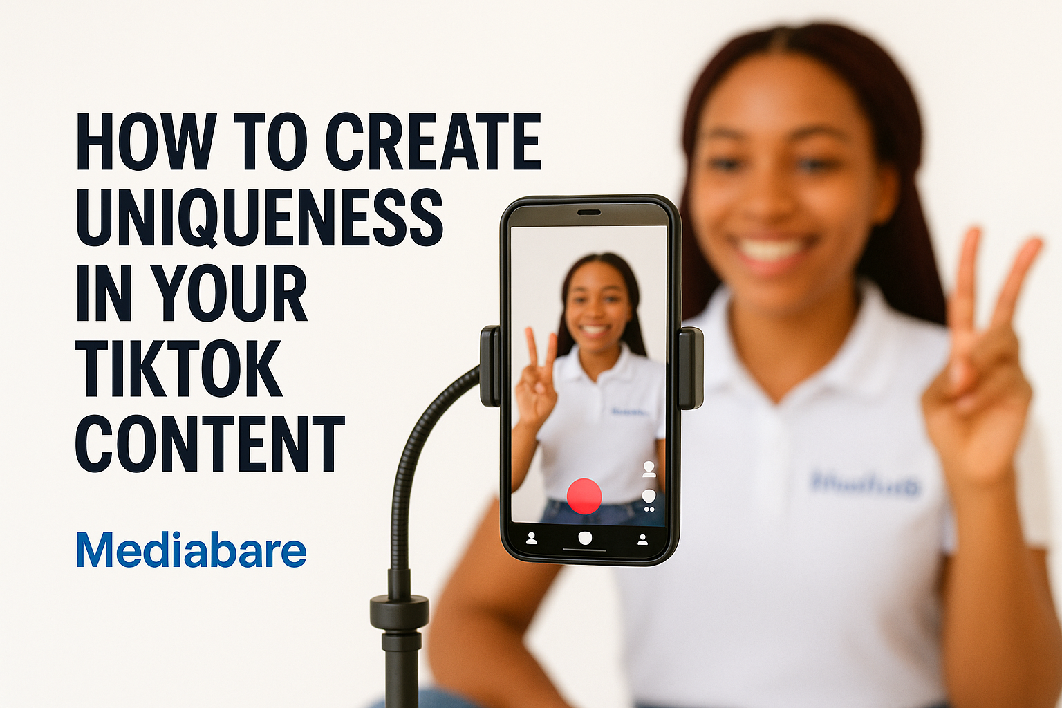 How to Create Uniqueness in Your TikTok Content A female TikTok creator