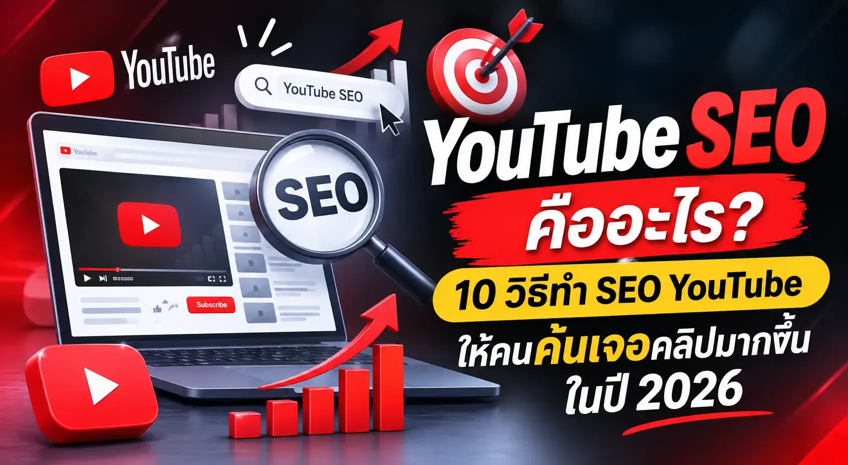 YouTube SEO คืออะไร 10 วิธีทำ SEO YouTube เพิ่มโอกาสให้คนค้นเจอคลิปมากขึ้นในปี 2026