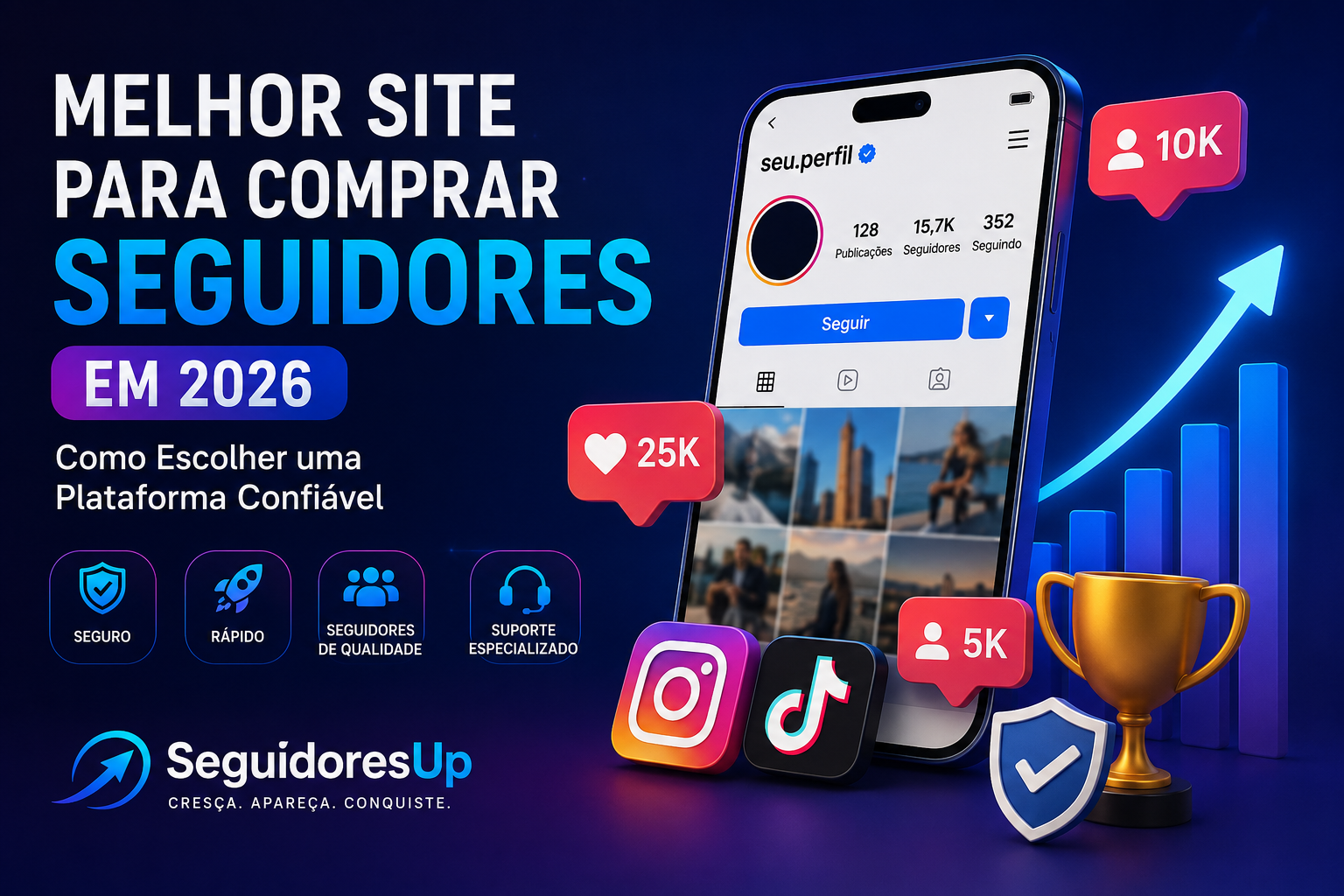 Melhor Site para Comprar Seguidores em 2026: Como Escolher uma Plataforma Confiável