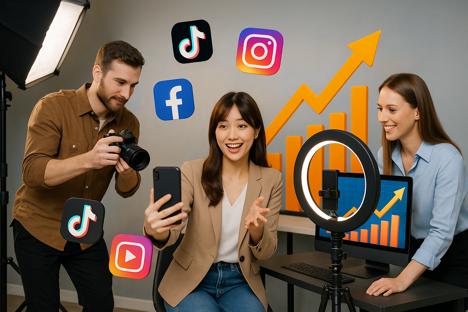 เพิ่มฟอลโลเวอร์ TikTok และ Twitter