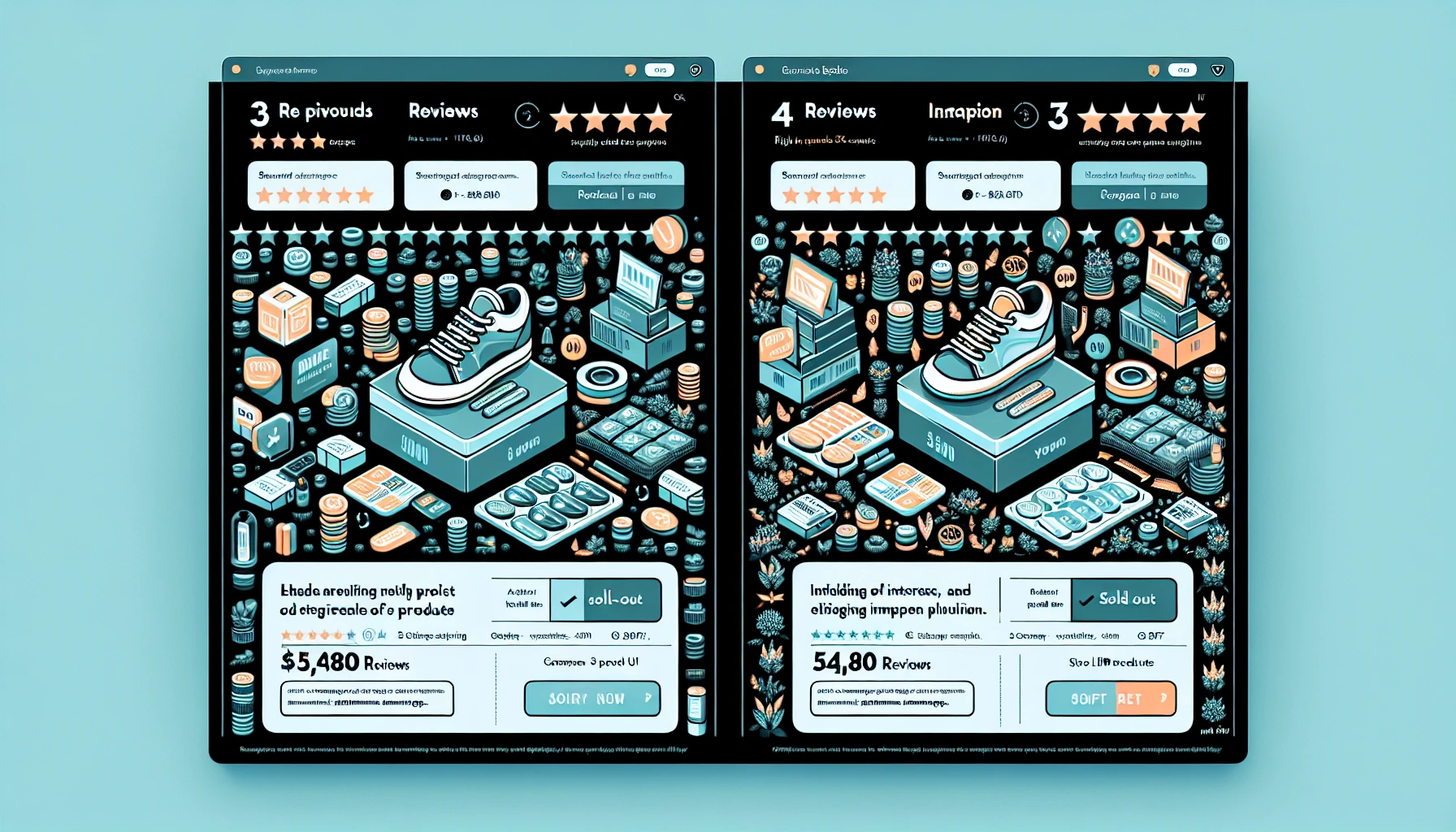 เปรียบเทียบร้านที่มีและไม่มี Social Proof