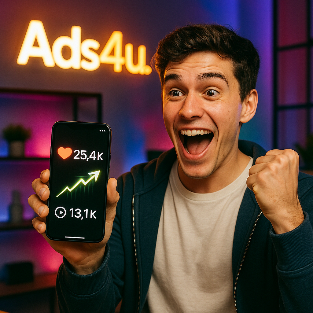 เพิ่มผู้ติดตามและยอดวิวด้วย Ads4u.co