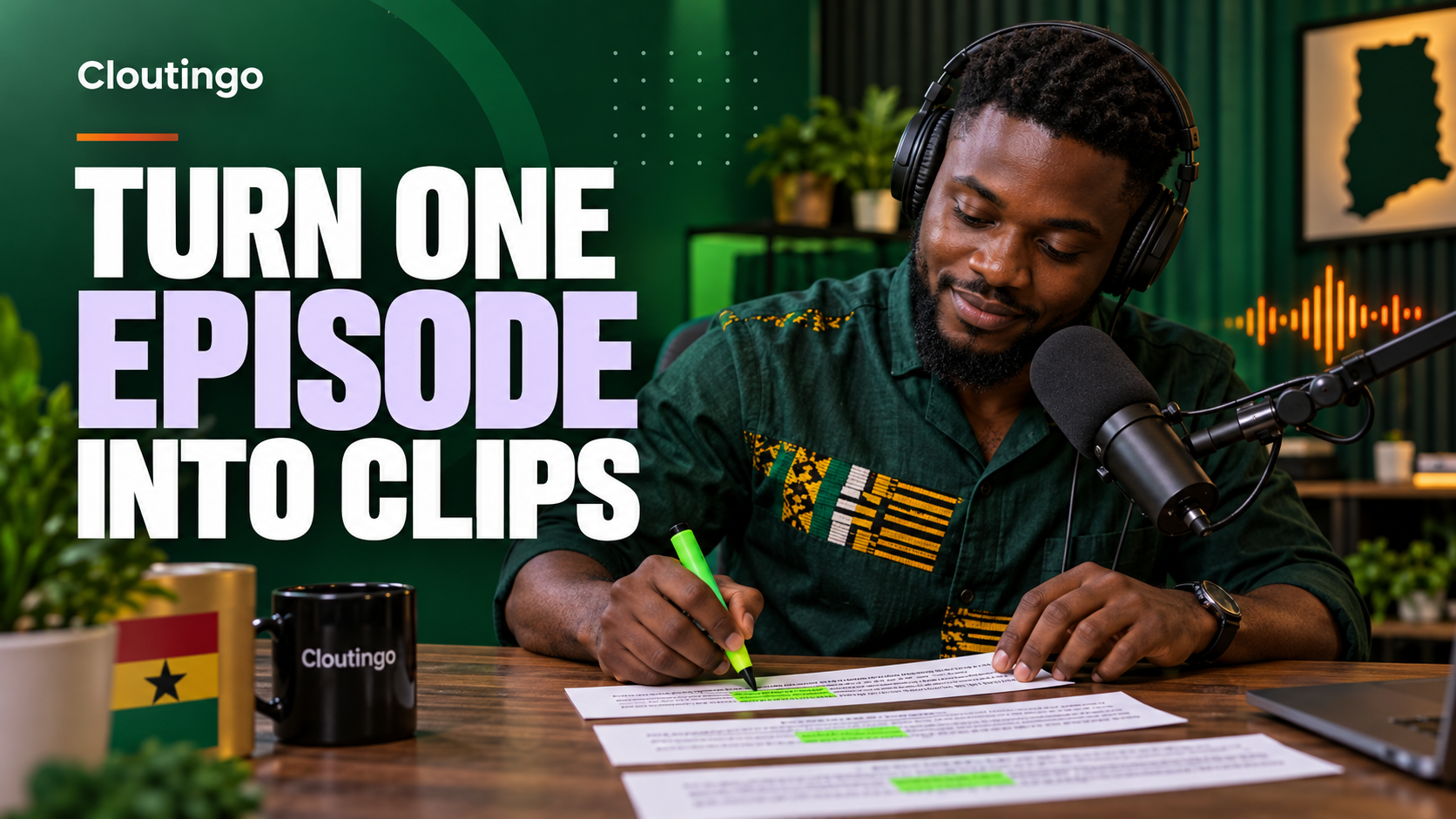 How Ghanaian Podcasters Can Turn One YouTube Episode Into Useful Clips
