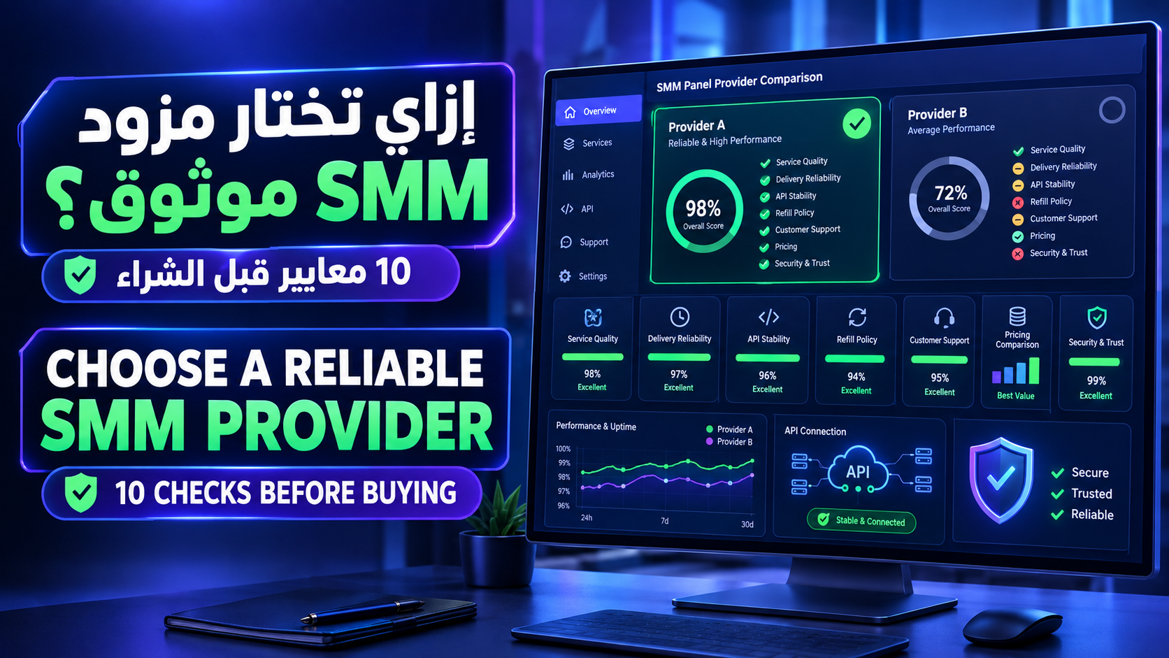 اختيار مزود خدمات SMM Panel