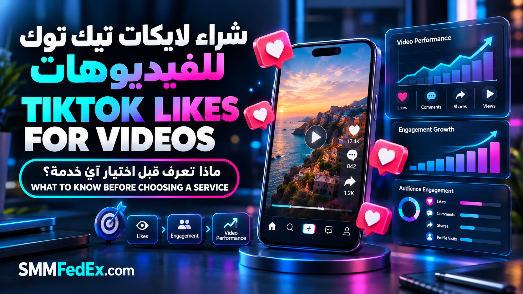 TikTok Likes for Videos | SMMFedex.com
