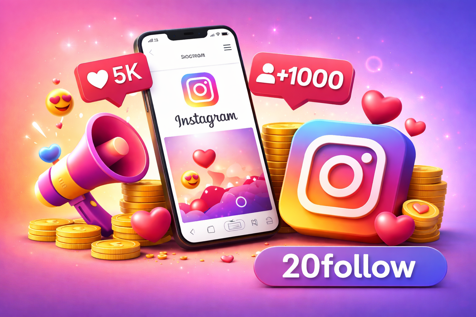 موقع زيادة متابعين انستقرام – 20follow