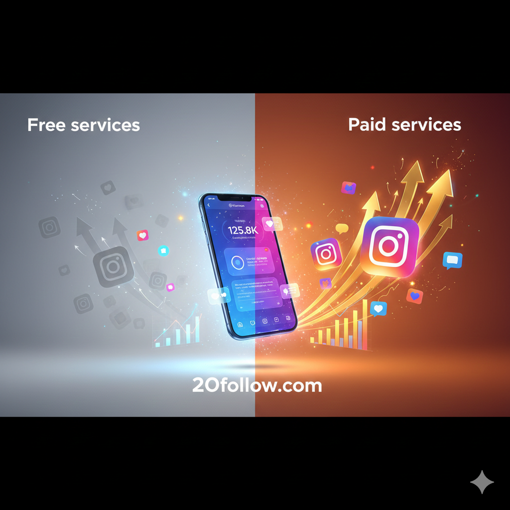المقارنة بين المواقع المجانية والمدفوعة لزيادة متابعين إنستقرام