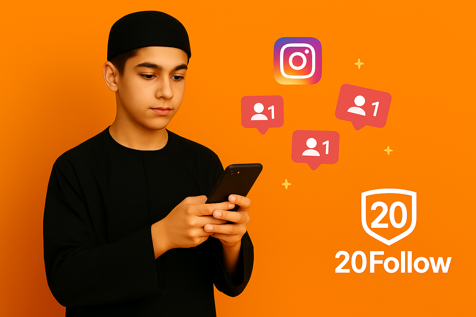 رشق متابعين انستا مع 20follow | زيادة فورية وآمنة 
