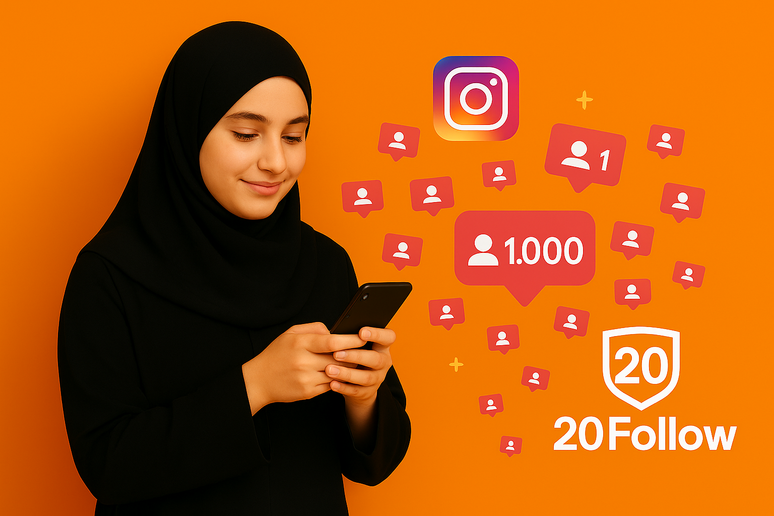 شراء متابعين انستقرام من 20FOLLOW