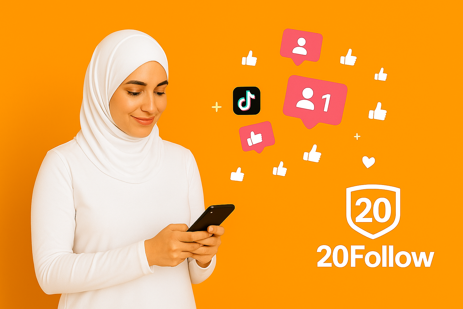 تزويد متابعين تيك توك مع 20Follow