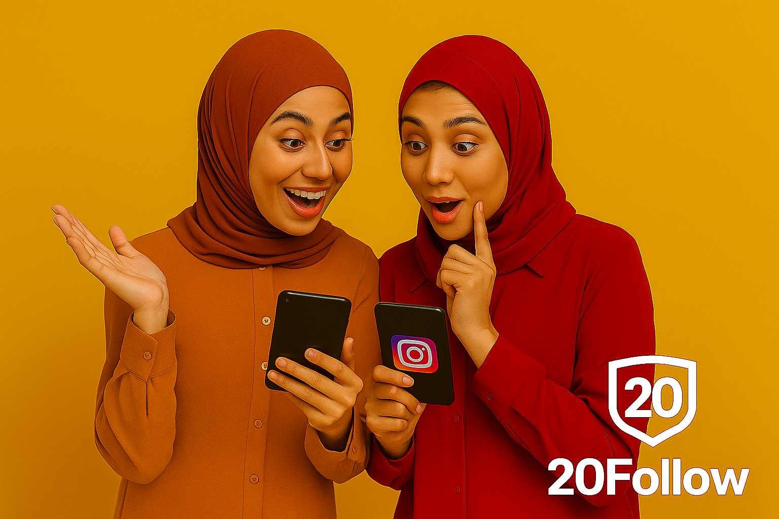 رشق متابعين انستا مضمون مع موقع 20follow