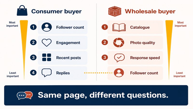 How consumer and wholesale buyers rank what they check on a business page — FastGrow delivers social media services for B2B pages in Ahmedabad