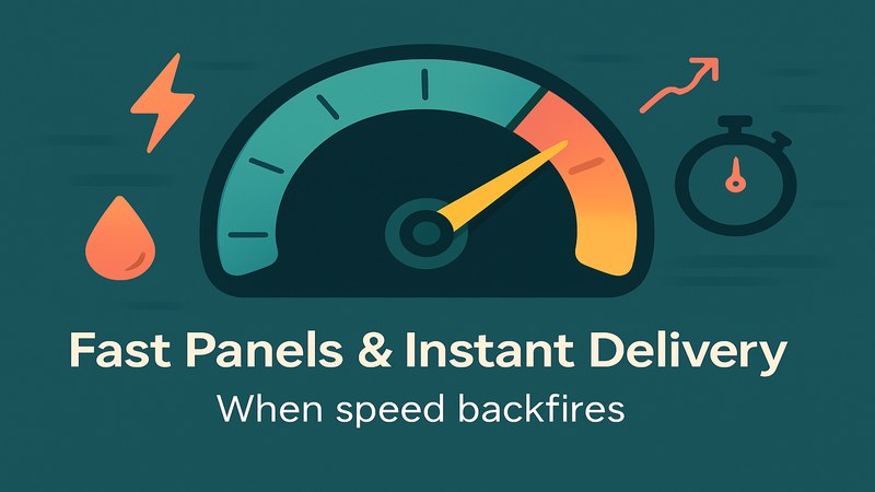 Fast SMM Panels and Instant Delivery: When Speed Backfires
