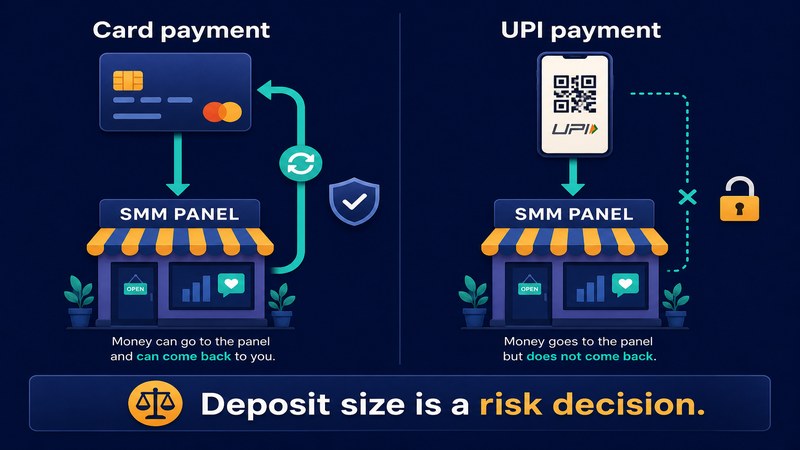 UPI versus card payment risk on an Indian SMM panel — FastGrow delivers social media services for buyers comparing suppliers before depositing