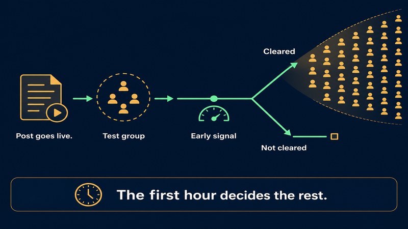 How a launch post clears its early distribution threshold — FastGrow delivers social media services for Bangalore product and channel launches