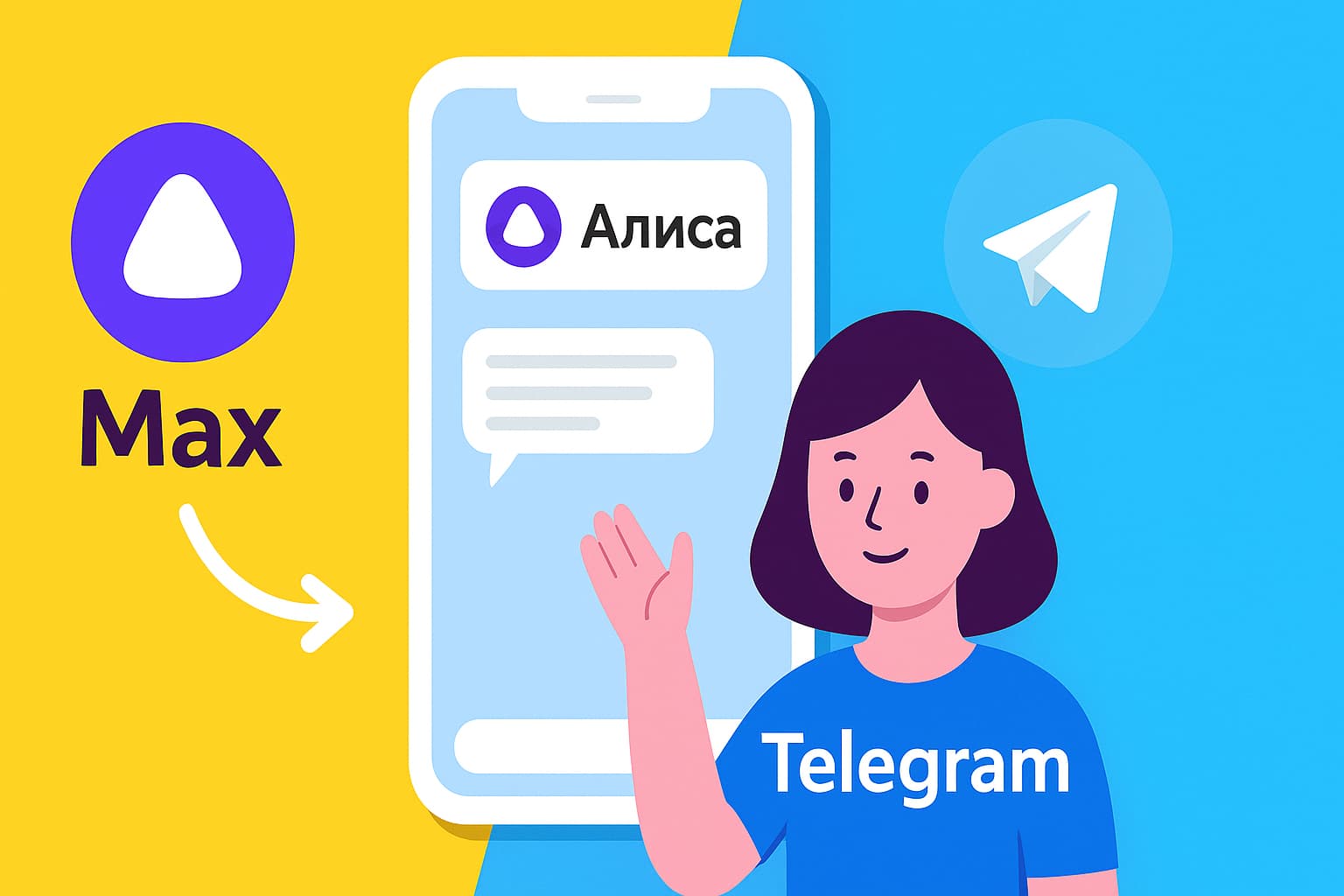 Яндекс.Алиса расширяет горизонты: встречайте в Max и Telegram