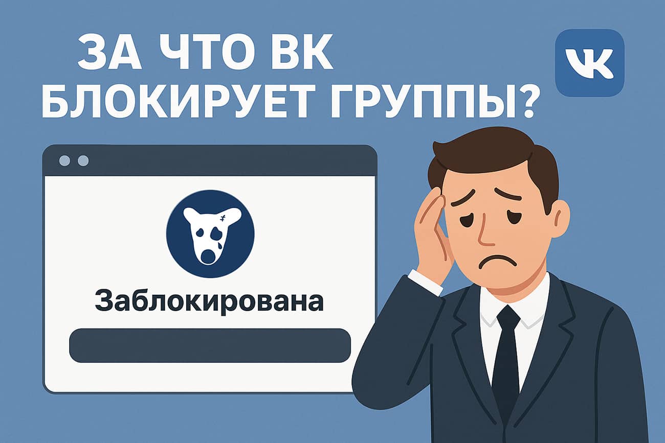 За что ВК блокирует группы и как этого можно избежать