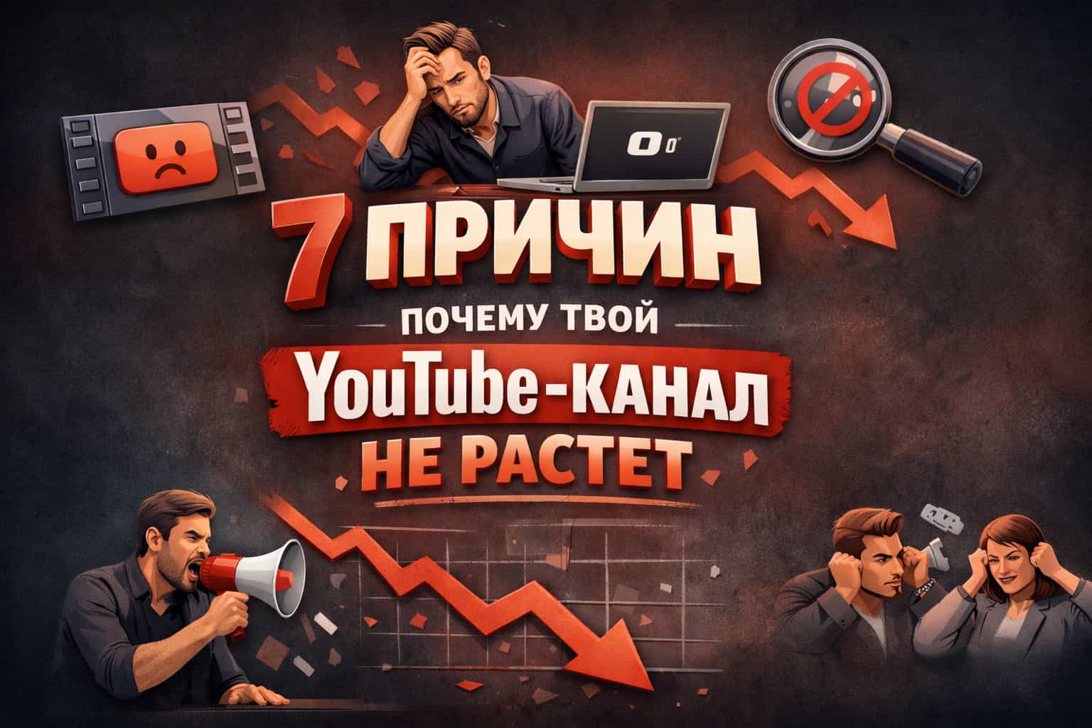 7 причин почему твой YouTube-канал не растет