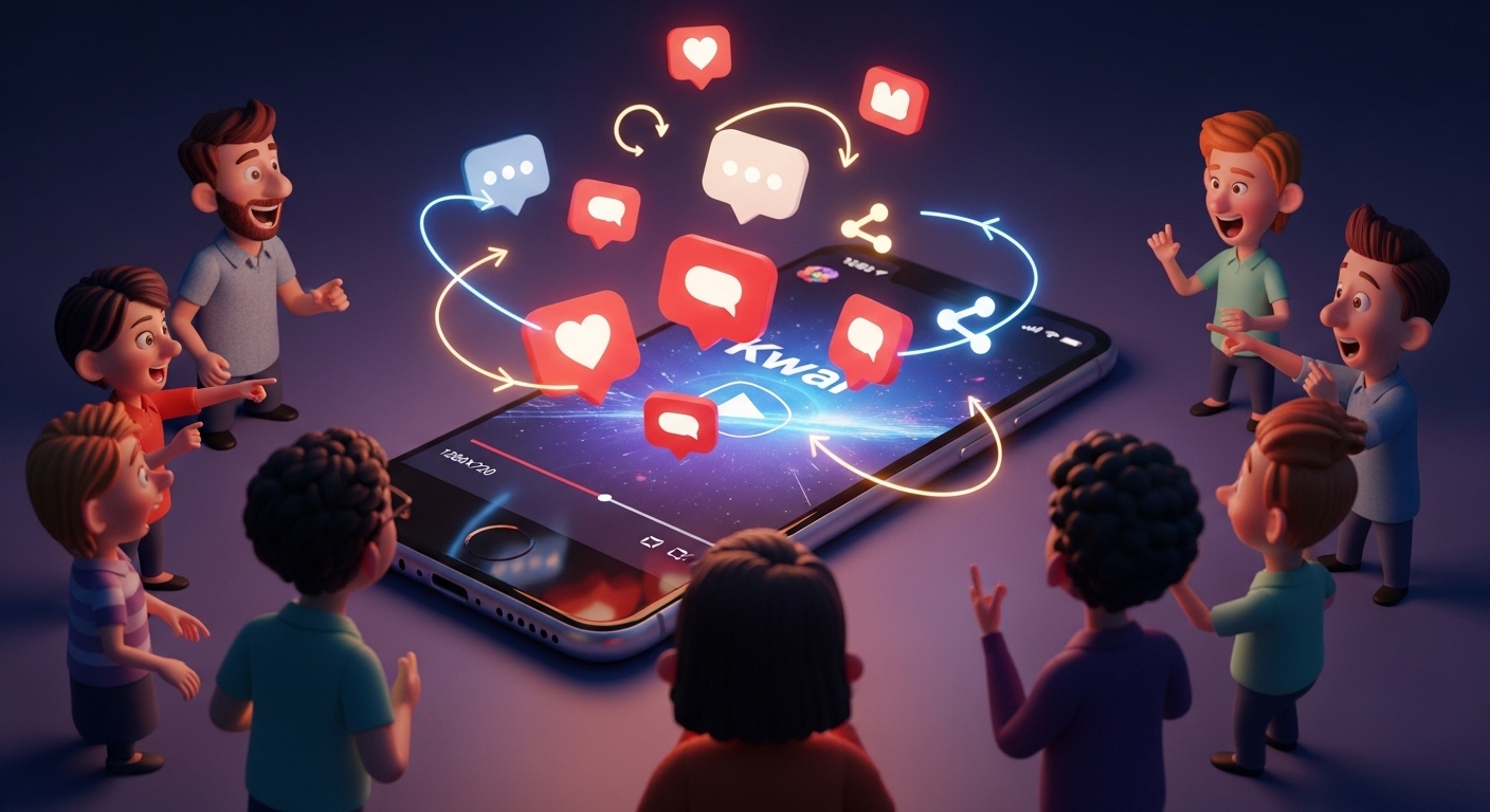 Como aumentar engajamento real no Kwai