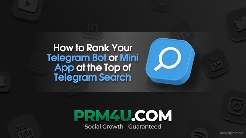 Telegram 봇 또는 미니앱을 Telegram 검색 최상단에 노출시키는 방법