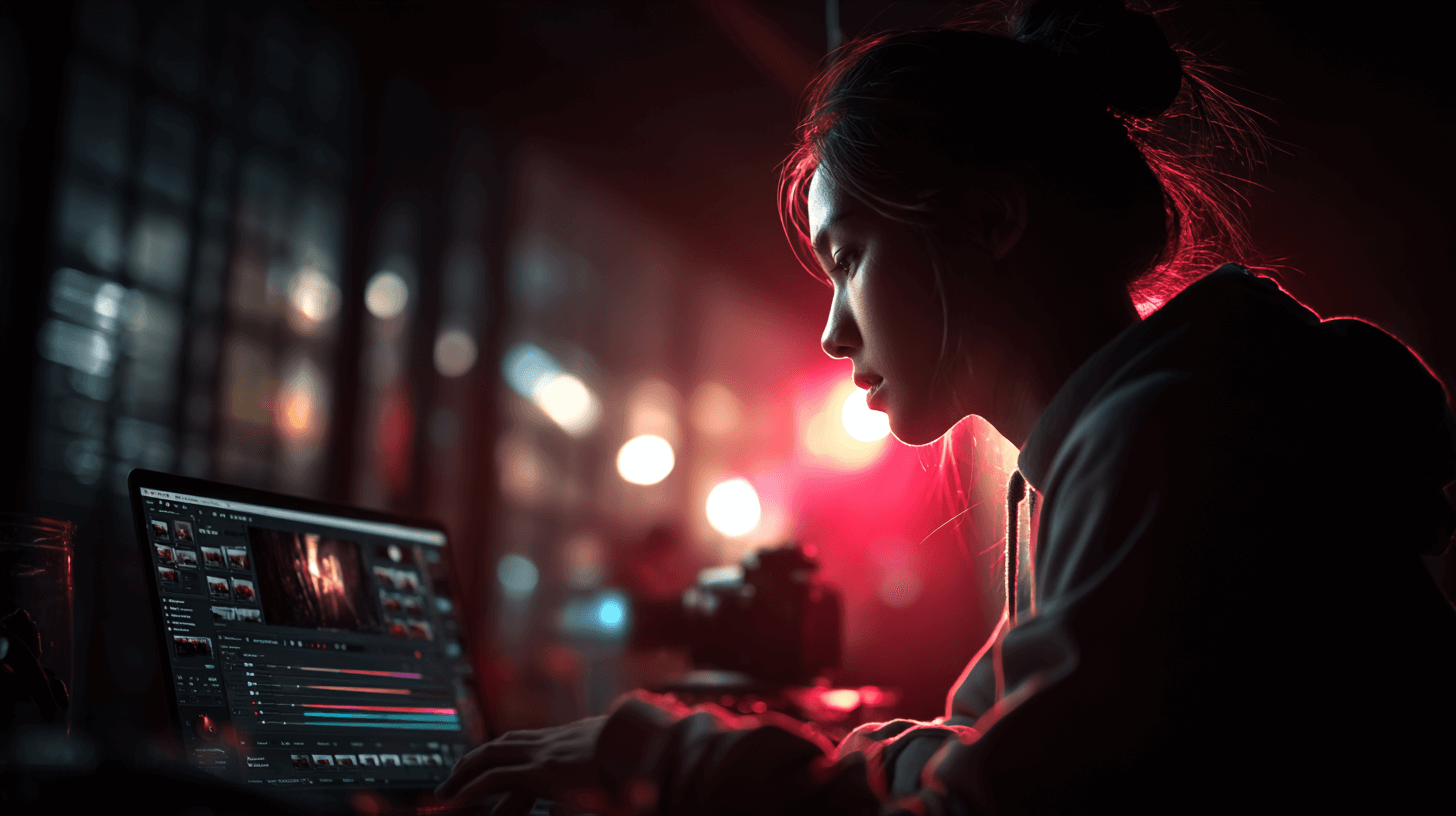 Thai YouTube creator planning content and engaging with real subscribers