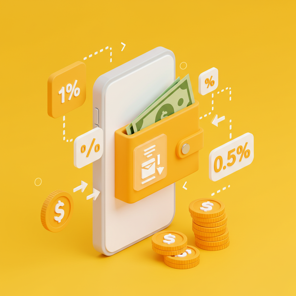 سحب أموالك من محفظتك الإلكترونية بذكاء: وداعًا لعمولة 1%، مرحبًا بـ 0.5%!