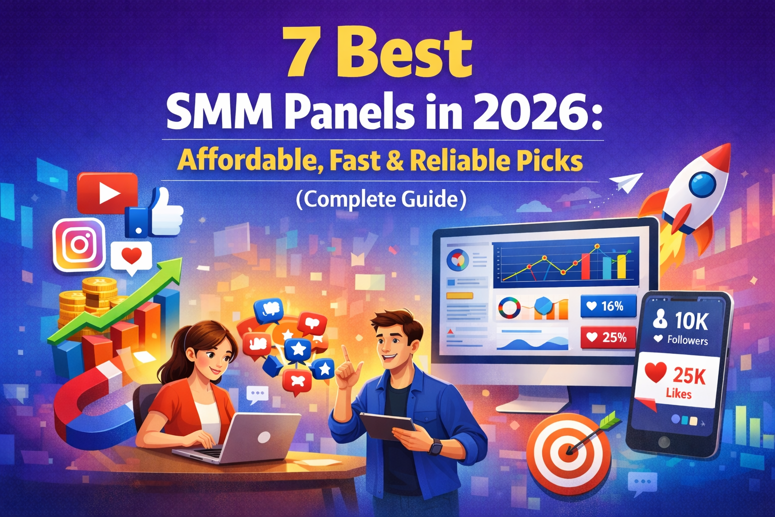 7 Best SMM Panels in 2026: Affordable, Fast & Reliable Picks (Complete Guide)