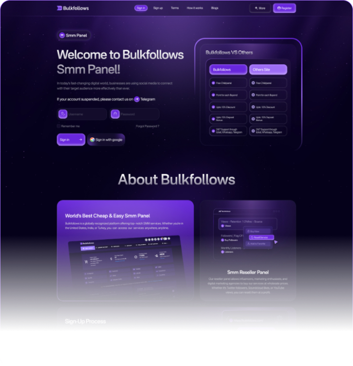 About BulkFollows SMM Panel