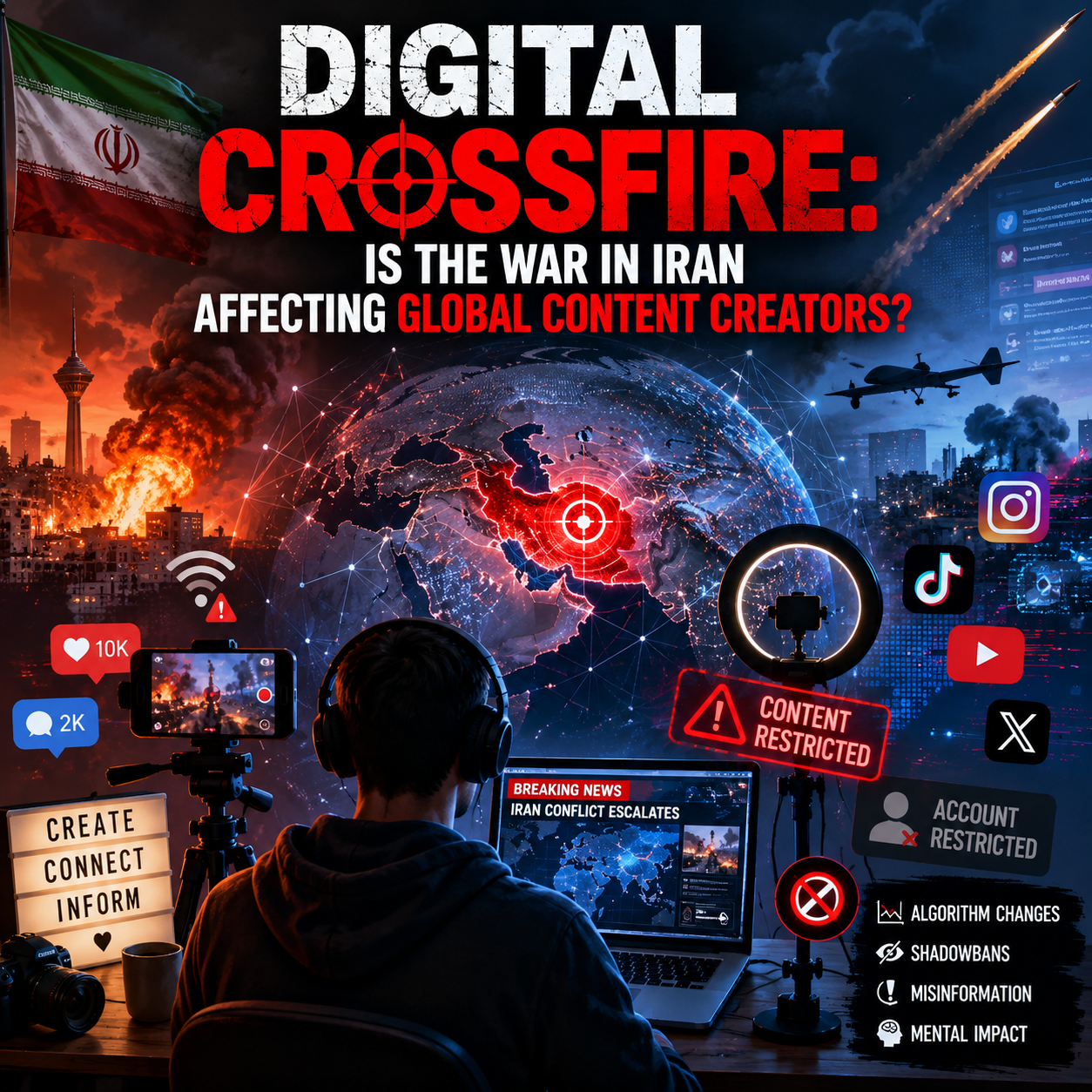 Digital Crossfire: Is the War in Iran Affecting Global Content Creators?
