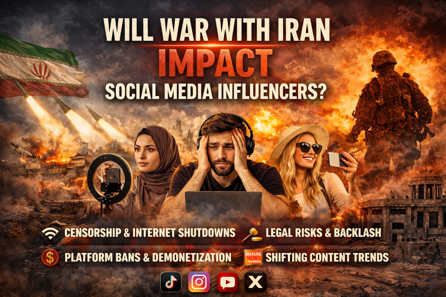 Will a War With Iran Impact Social Media Influencers?