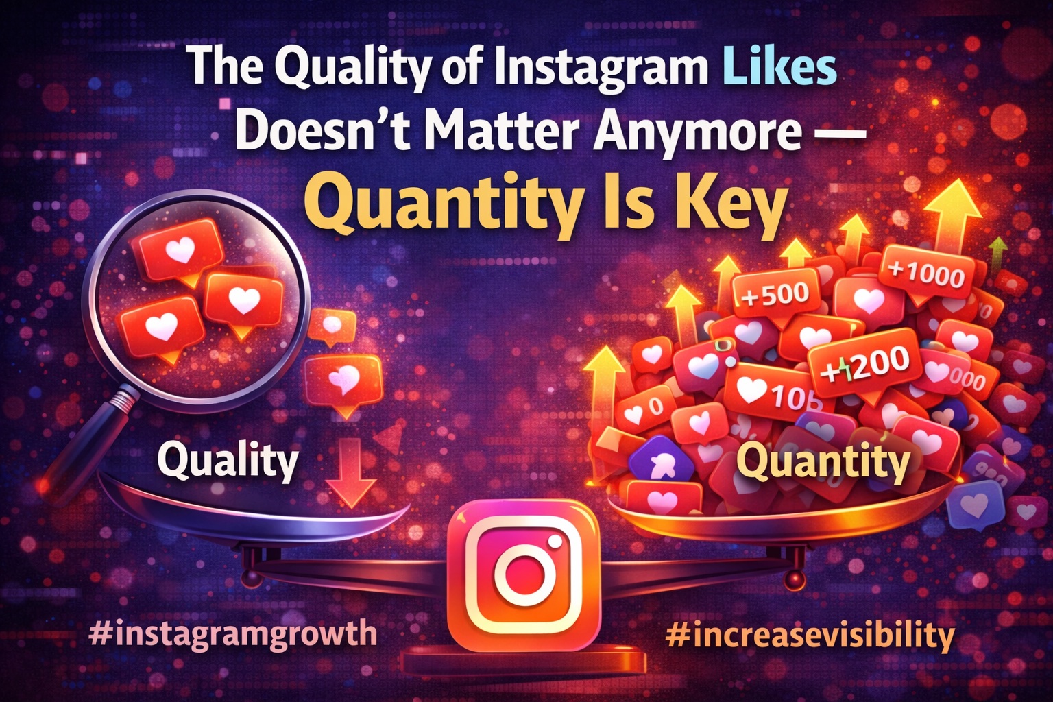 The Quality of Instagram Likes Doesn’t Matter Anymore! Quantity Is Key!