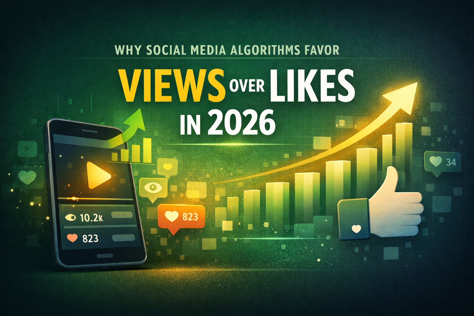 Why Social Media Algorithms Favor Views Over Likes in 2026