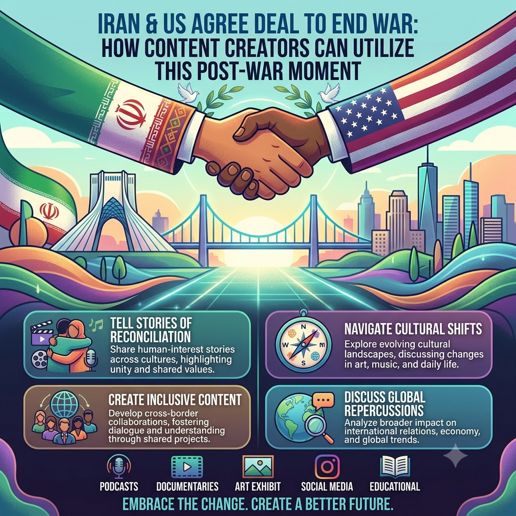 Iran and US Agree Deal to End War: How Content Creators Can Utilize This Post-War Moment
