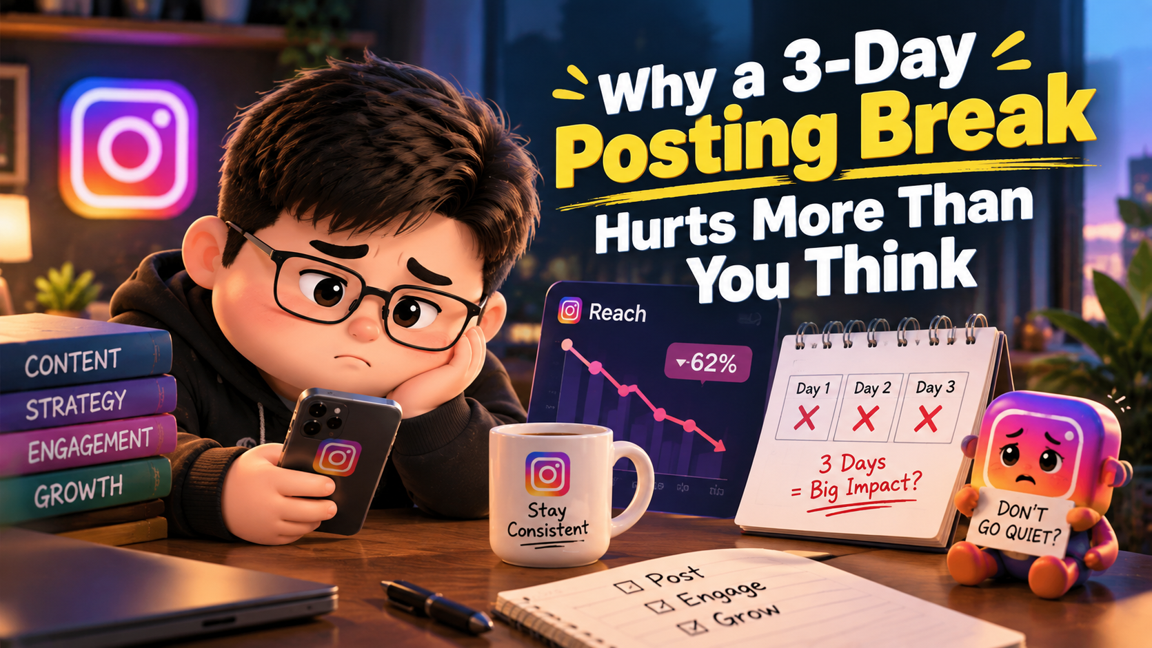 Why a 3‑Day Instagram Posting Break Hurts More Than You Think – 2026 Guide for Content Creators
