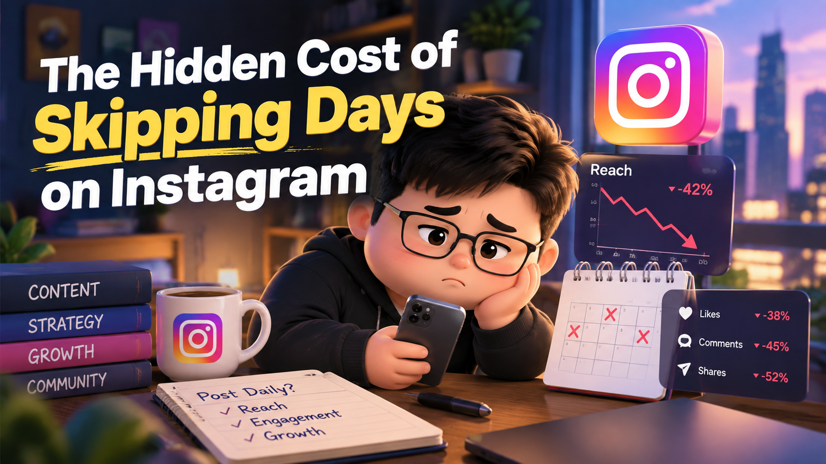 The Hidden Cost of Skipping Days on Instagram – 2026 Guide for Content Creators