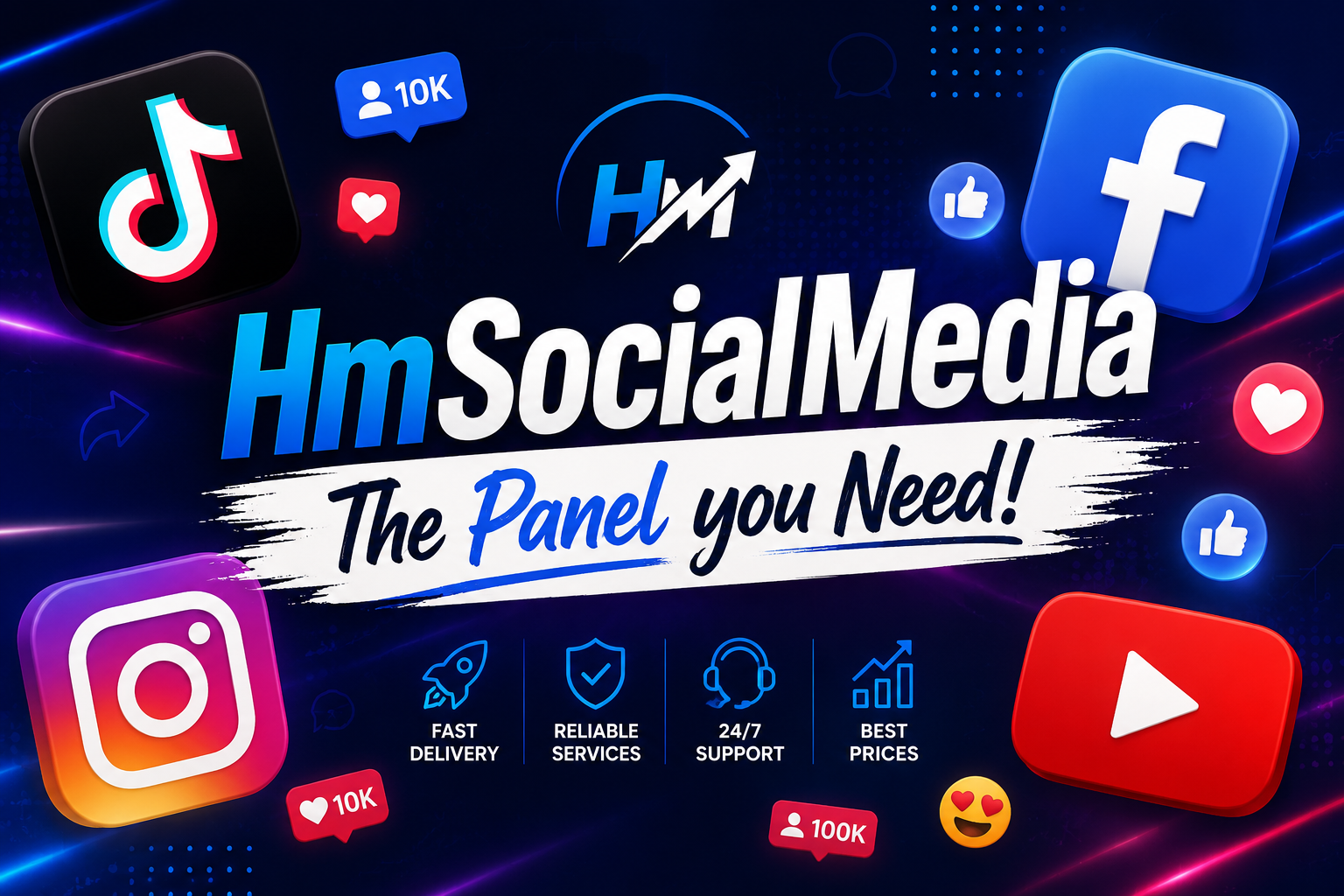 BEST SMM PANEL IN 2026 | HMSOCIALMEDIA