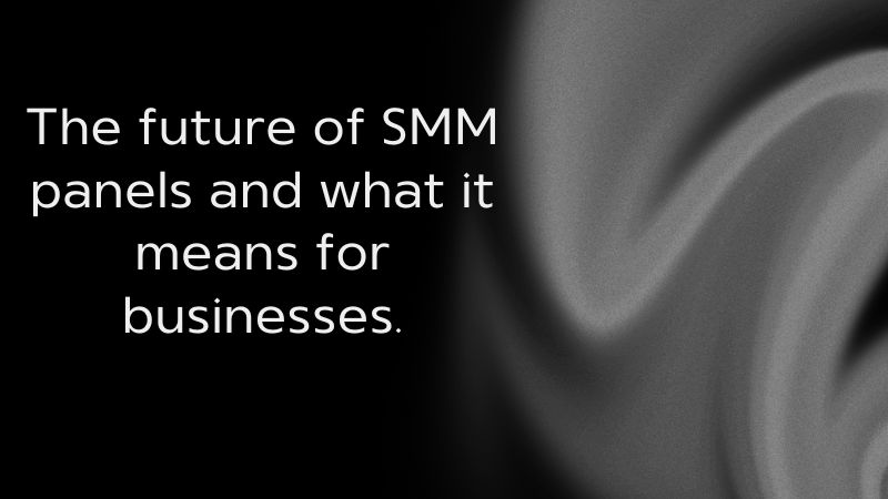 The future of SMM panels and what it means for businesses.