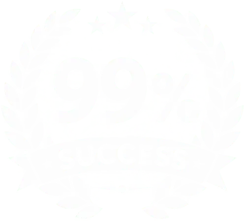 99 Percent Success Rate Shield Badge