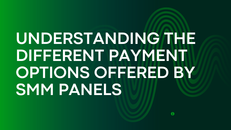 Navigating Choices: Understanding the Different Payment Options Offered by SMM Panels