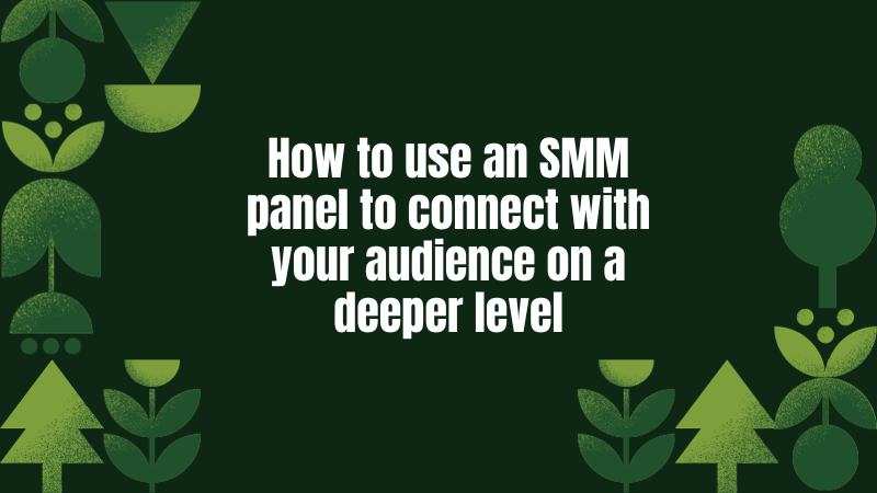 Unlocking Deeper Connections: A Guide to Harnessing the Power of SMM Panels to Connect with Your Audience