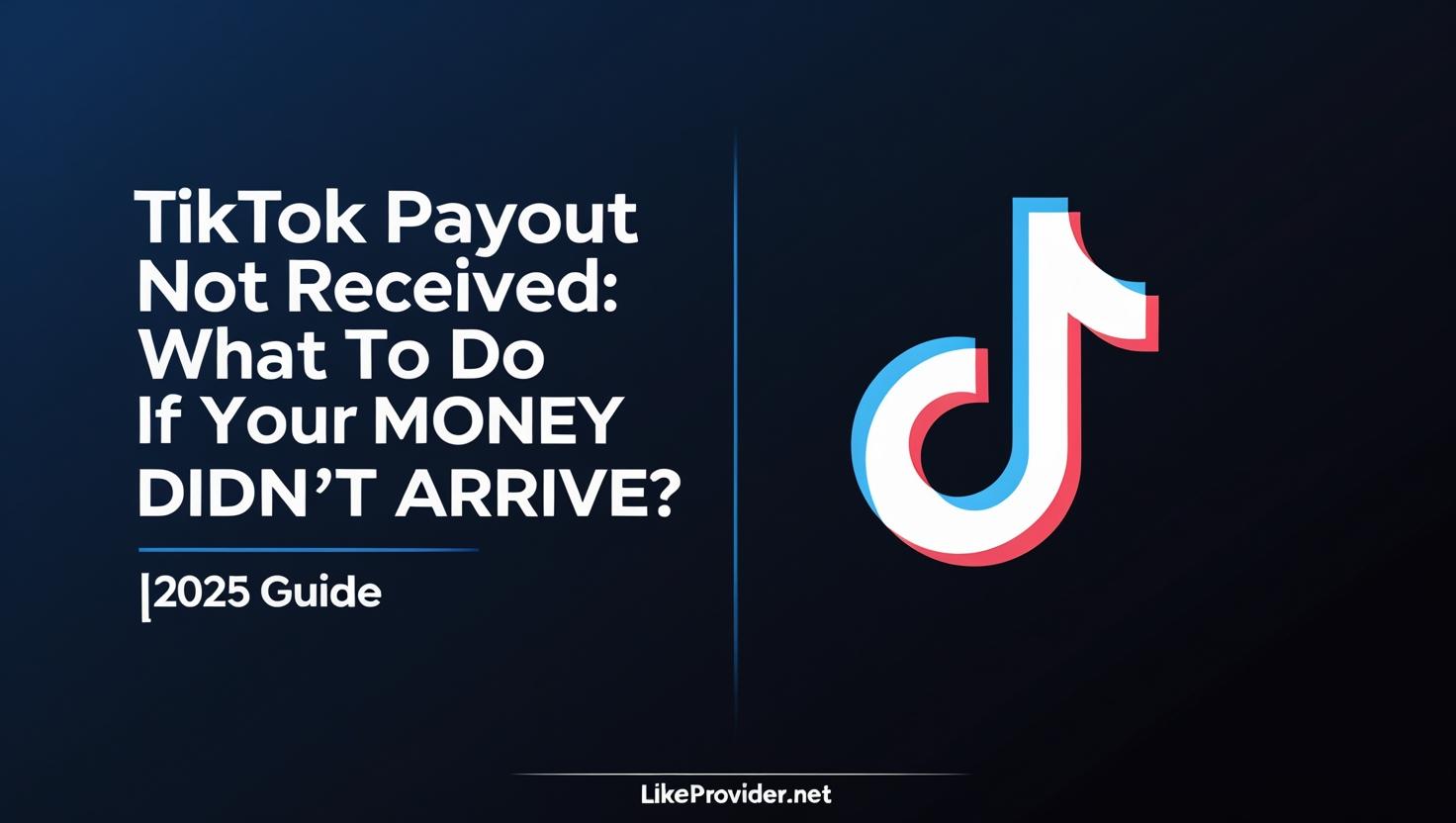 A frustrated TikTok creator checking their phone for a missing payment notification, with payout and bank icons in the background