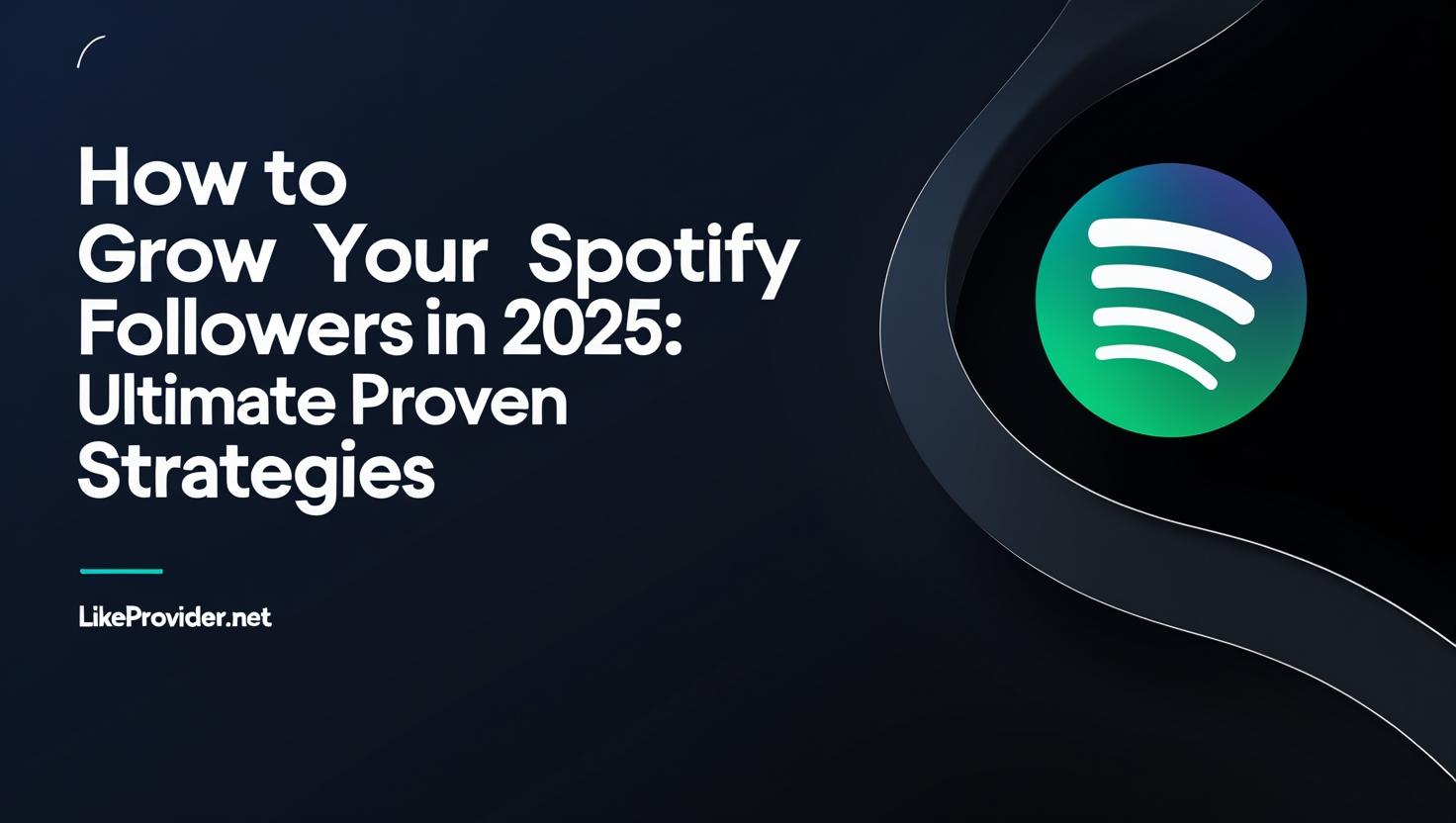 Spotify profile showing rising followers and playlist growth with a branded artist image.