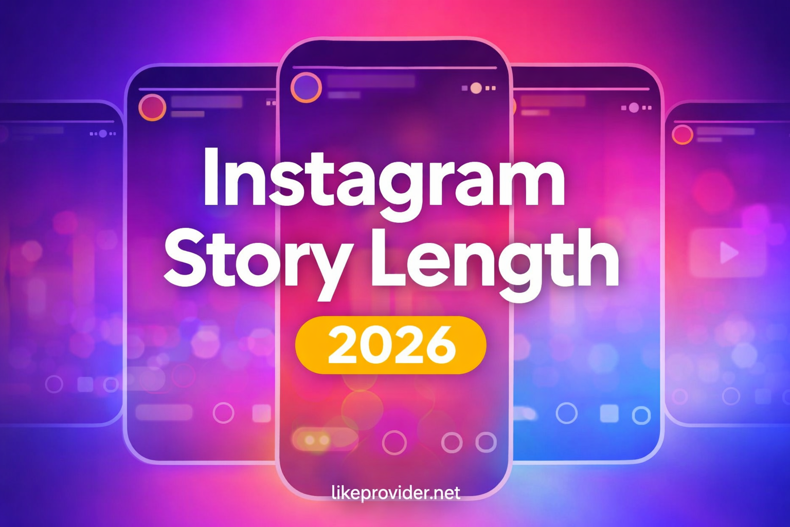 Instagram Story length 2026 – 15 seconds per segment, 24 hours visible. Time limits, specs and tips by Likeprovider.