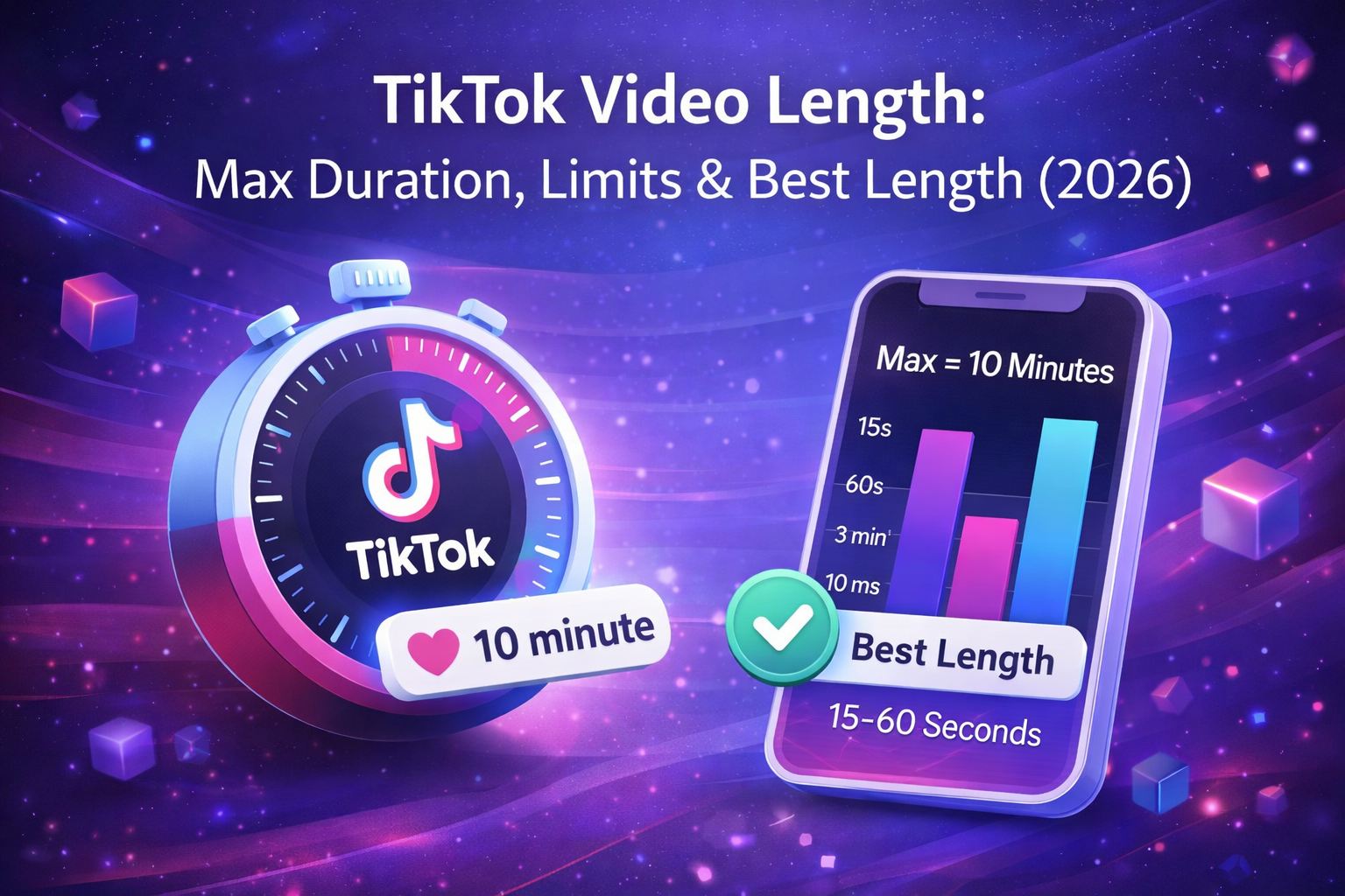 TikTok video length – max duration and best length for views and engagement (2026)