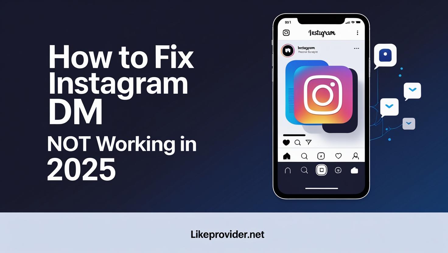 How to Fix Instagram DM Not Working in 2025 “Fix Instagram DM not working errors in 2025 – step-by-step solutions for iOS, Android, and web. Boost your account safety with trusted SMM panels. likeprovider.net”
