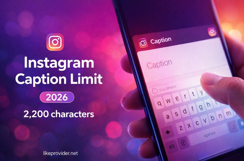 Instagram caption limit 2,200 characters 2026 – max length and best practices by Likeprovider.